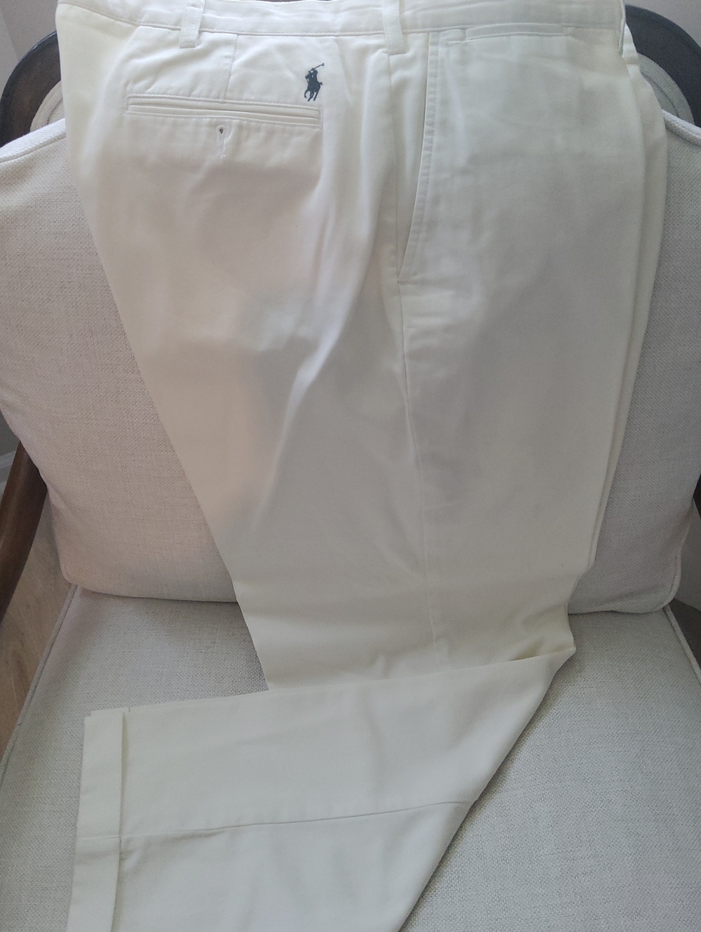 Polo by Ralph Lauren Men’s Off-White Cotton Chinos